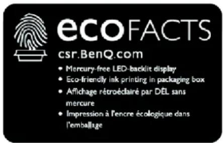 BENQ RP7503 - BenQ ecoFACTS - 1