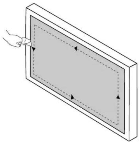 BENQ RE6503 - Important instructions for using the touch screen - 1