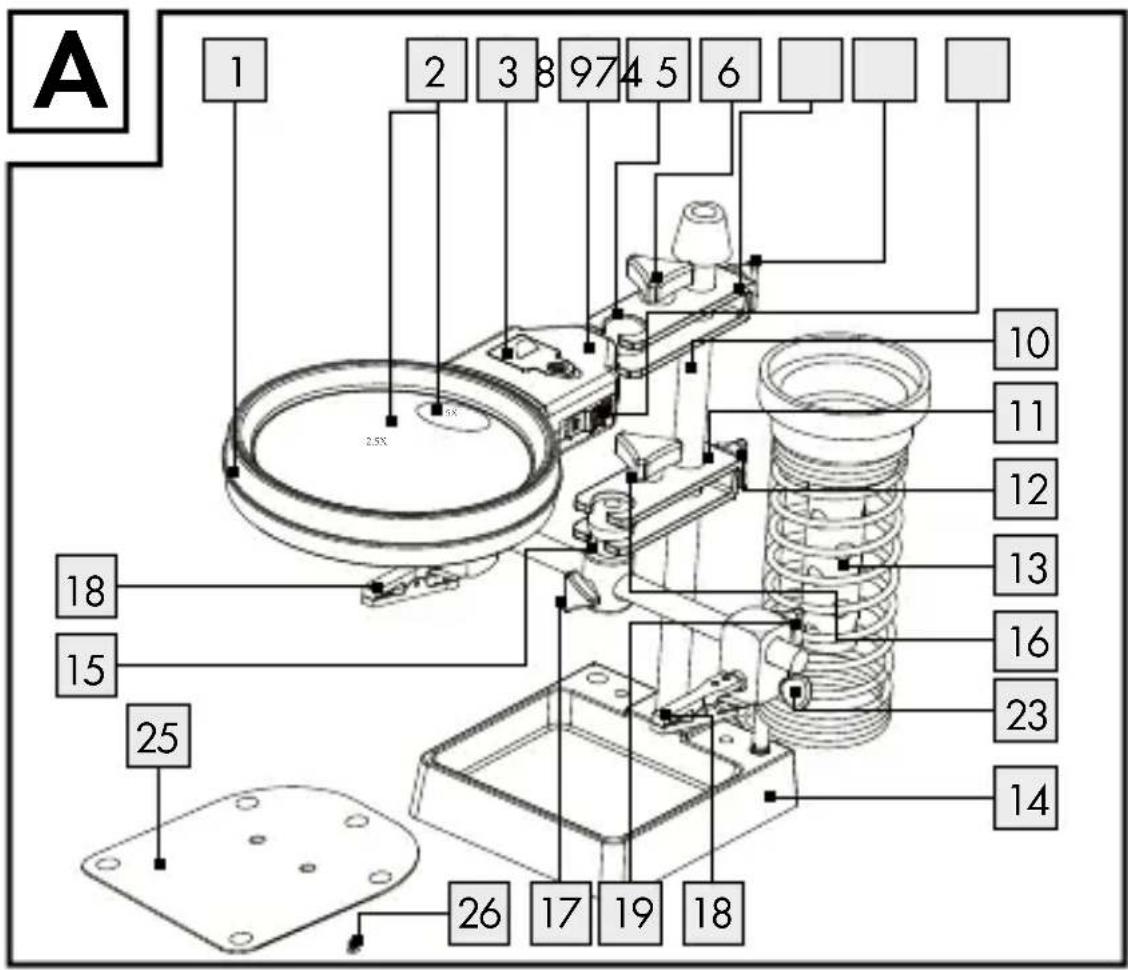 A 1 2 3 8 974 5 6 2.5X 10 11 12 13 16 23 14 18 15 25 26 17 19 18
