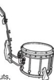 YAMAHA MSH-8250 - ■ スネアドラムの打面角度調整 ■ Snare Head Angle Adjustment - 2