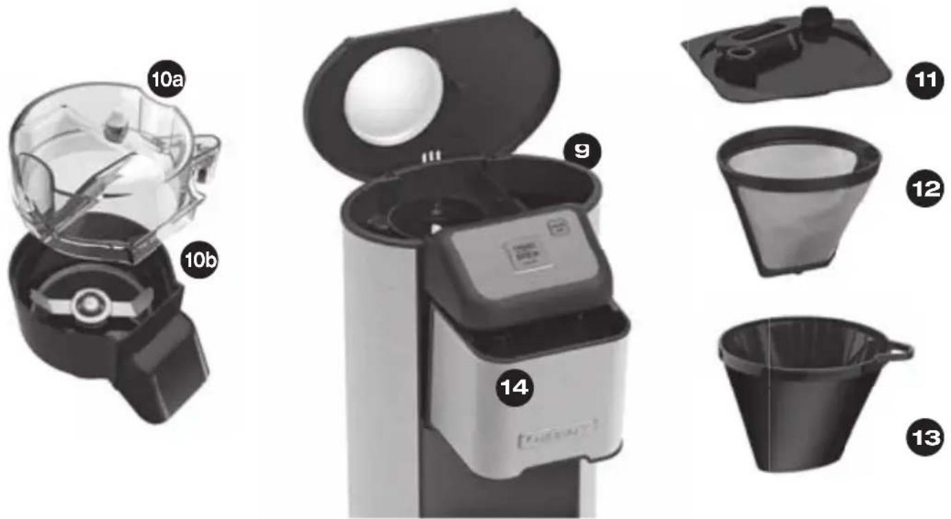 CUISINART Grind & Brew DGB-1 - Soporte del portafiltros - 1
