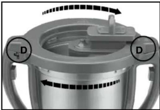CUISINART CompleteChef FPC-100 - SECURING COOKING LID TO WORK BOWL - 4