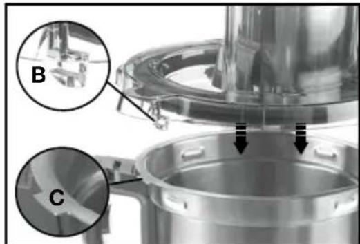 CUISINART CompleteChef FPC-100 - SECURING THE FOOD PROCESSOR LID TO THE WORK BOWL - 2