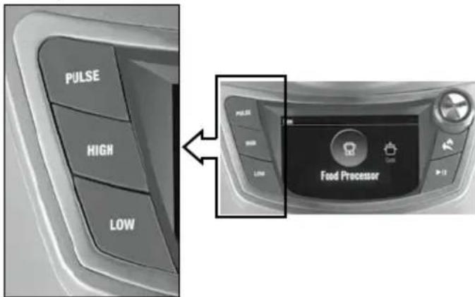 CUISINART CompleteChef FPC-100 - BOTONES DE CONTROL DE LA PROCESADORA DE ALIMENTOS - 1