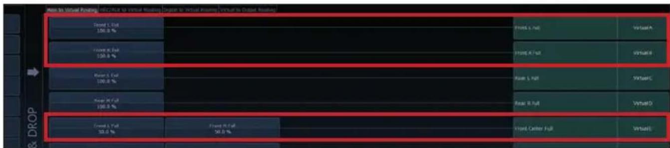 Main to Virtual Booking: 100.0% to Virtual Booking: 100.0% to Virtual Booking: 100.0% to Virtual Booking #DROP Front L Full 100.0 % Front R Full 100.0 % Front L Full 100.0 % Front R Full 100.0 % Front L Full 50.0 % Front R Full 50.0 % Front L Full Front R Full Front R Full Front L Full VirtualA VirtualB VirtualC VirtualD VirtualE