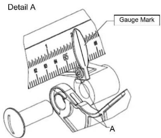 Detail A Gauge Mark A