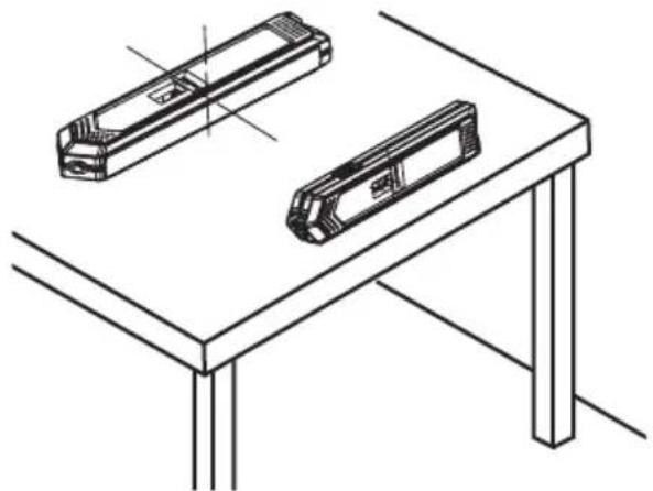 Cocraft NLL01 - Checking horizontal/vertical lines with the spirit level - 1