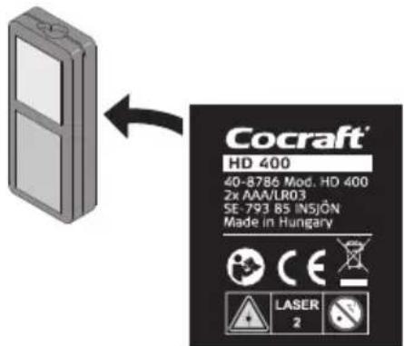 Cocraft® HD 400 40-8786 Mod. HD 400 2x AAA/LR03 SE: 793 BS INSJÖN Made in Hungary
