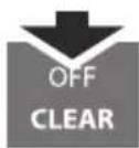 Diagram illustrating a power switch with an icon and a warning symbol, likely used in electronic devices.