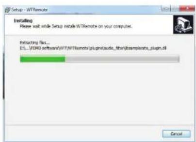Setup - WITRemote Installing Please wait while Setup install WITRemote on your computer. Retrusting files... E:\...\FORD software\WIT\WITremote\plugin\audio_fitr\bsamples\slug.dll Cancel