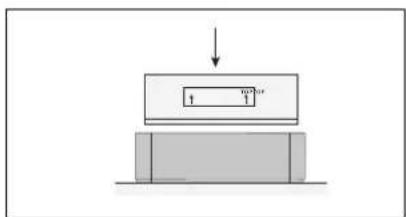 Diagram showing a mechanical or structural component with an upward arrow and dimension labels 't' and 'w' indicating width and height.