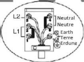 L2 L1 Neutral Neutre Earth Terre Erdung