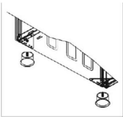 CORBERO CCSF5GB922X - In order to install the oven feet; - 1