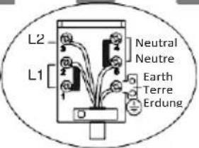 L2 Neutral Neutre L1 Earth Terre Erdung