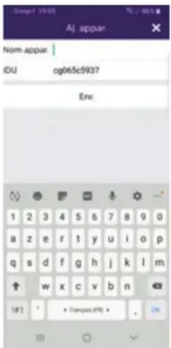 Aj. appar. Nom appar. IDU og065c5937 Env. 1 2 3 4 5 6 7 8 9 0 a z e r t y u i o p q s d f g h j k l m ↑ w x c v b n 1#1 * Fampels(FR) . On
