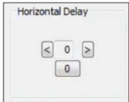 Horizontal Delay < 0 > 0