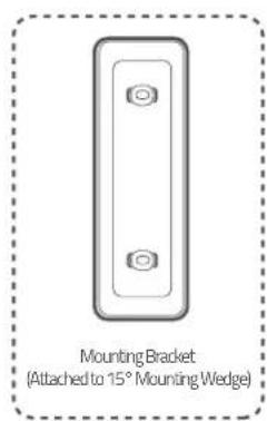 Mounting Bracket (Attached to 15° Mounting Wedge)