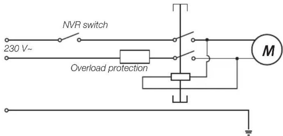 NVR switch 230 V~ Overload protection M