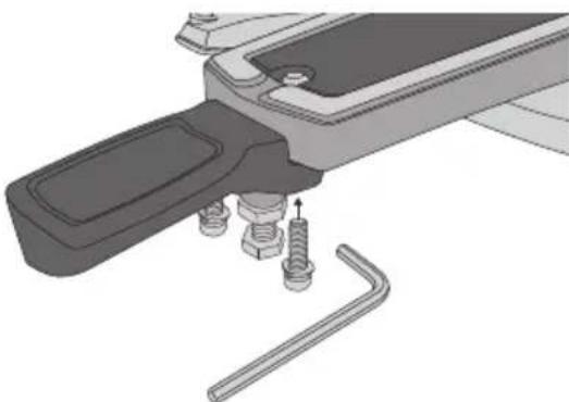 Cocraft HMS 210-L - Installing the mitre angle lever - 2