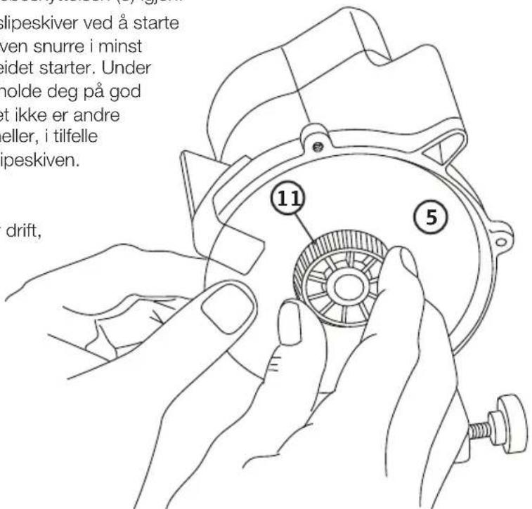 sipeskiver ved å starte ven snurre i minst idet starter. Under holde deg på god et ikke er andre eller, i tilfelle speskiven. drift,