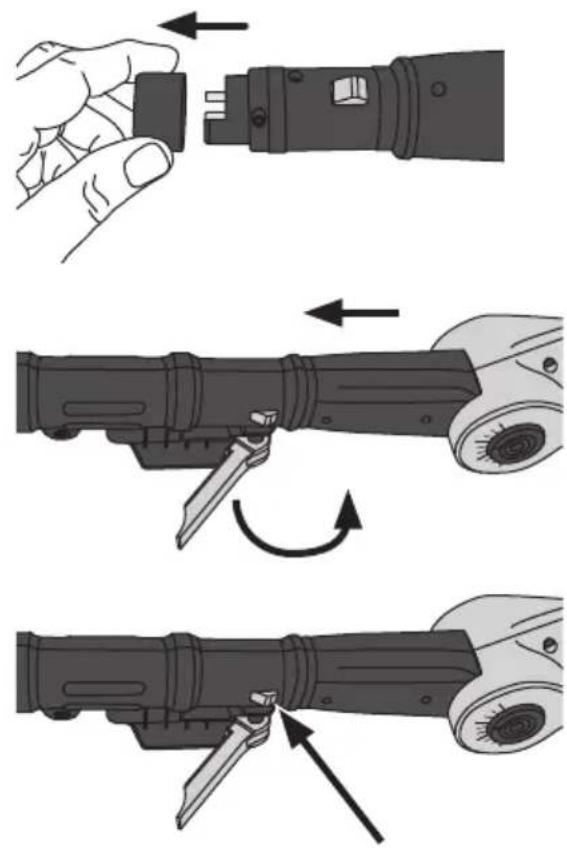 Cocraft LXC HTP18 - Pole saw head angle adjustment - 1