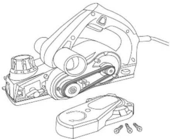 Cocraft HP 720 - Changing the drive belt - 1
