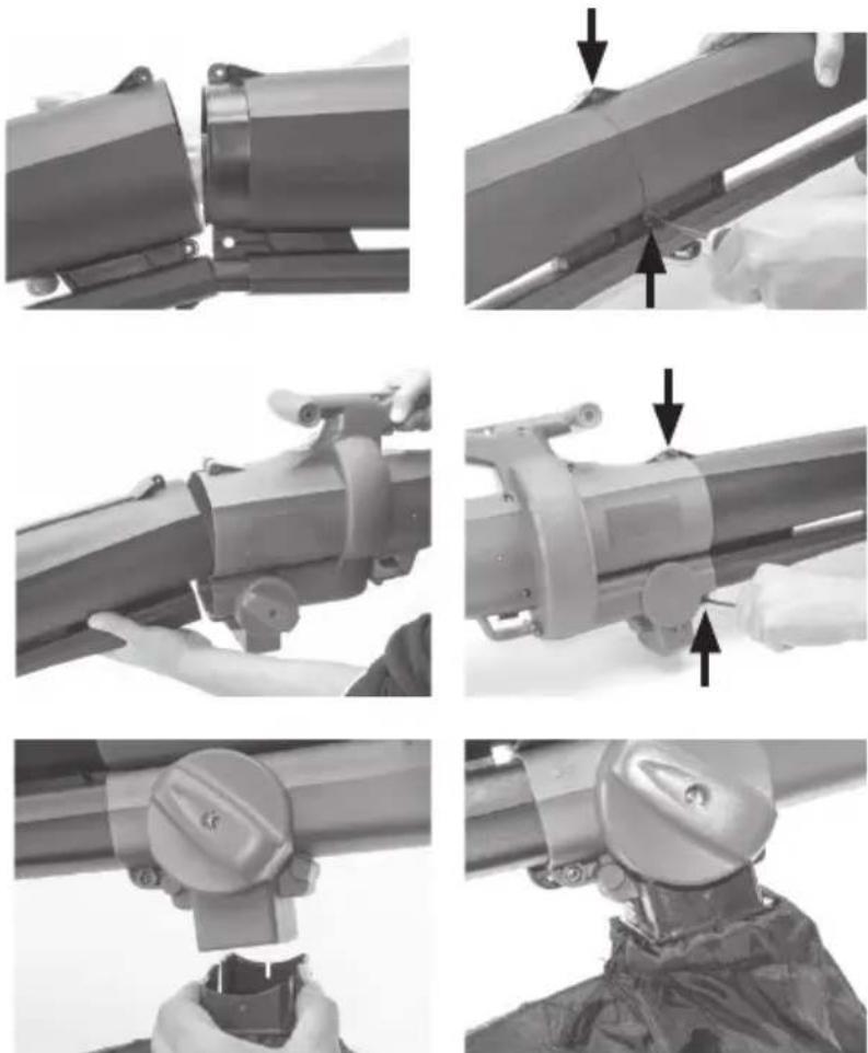 Cocraft HL 2500 - Assembling the chute and leaf bag - 1