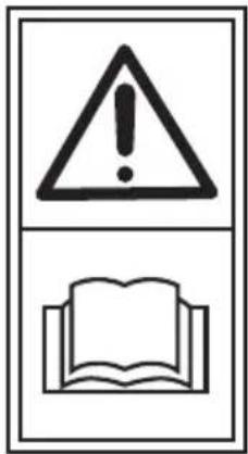 Warning symbol with exclamation mark and open book icon, commonly used to indicate education or hazard.