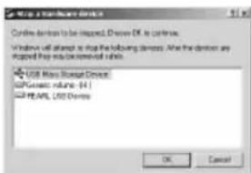 Login a secure device Options: Windows will attempt to stop the following devices. After the device are stopped by any other device available. USB Master Cloud Devices USB Genetic volume: 44 USB PAPL, USB Devices OK Cancel