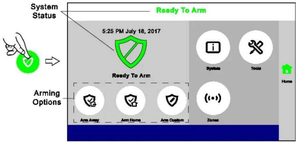 HONEYWELL Lyric LCP300-L - Security Menu Overview - 1