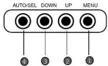AUTO/SEL DOWN UP MENU ④ ③ ② ①