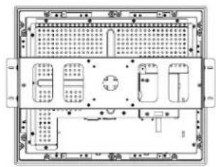 Technical diagram of an electronic device layout with labeled components and connections