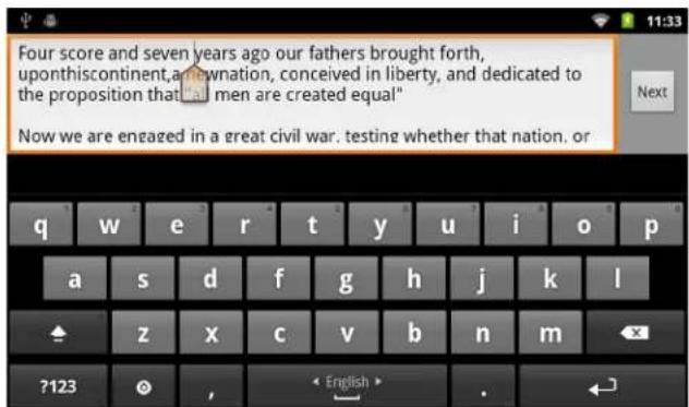 Four score and seven years ago our fathers brought forth, upon this continent, and own nation, conceived in liberty, and dedicated to the proposition that all men are created equal" Now we are engaged in a great civil war. testing whether that nation, or