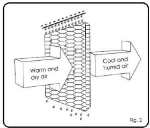 Warm and dry air Cool and humid air Fig. 2