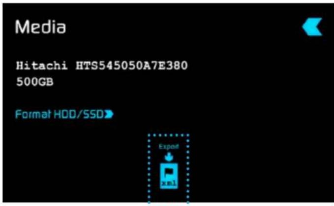 Media Hitachi HTS545050A7E380 500GB Format HDD/SSD> Export xml
