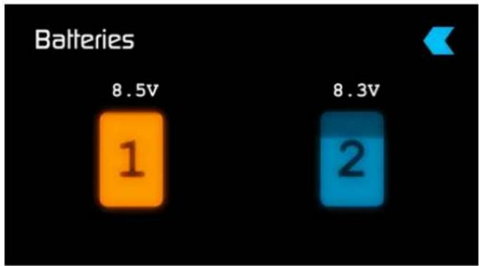Batteries 8.5V 1 8.3V 2