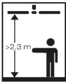 >2.3 m
