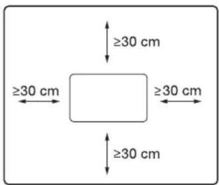 ≥30 cm ≥30 cm ≥30 cm ≥30 cm