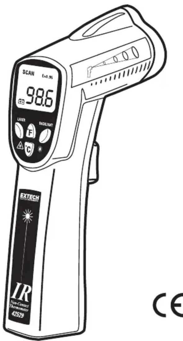 SCAN E=0.95 98.6 LAYER F C BADLIGHT EXTECH IR Non-Context Thermostat 42529 CE
