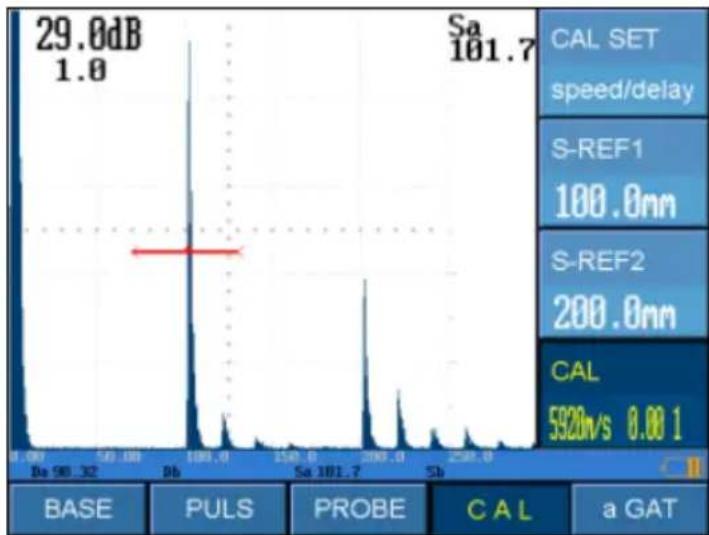 PCE Instruments USC 20 - Auto-Kalibrierung der Verzögerung des Senkrecht-Prüfkopfs - 2