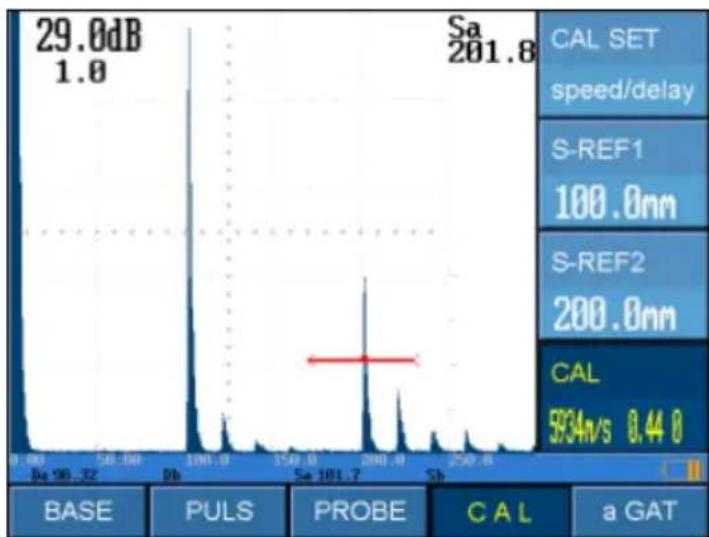 PCE Instruments USC 20 - Auto-Kalibrierung der Verzögerung des Senkrecht-Prüfkopfs - 3