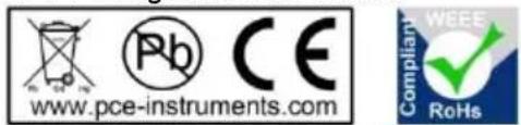 Pb CE www.pce-instruments.com WEEE RoHs