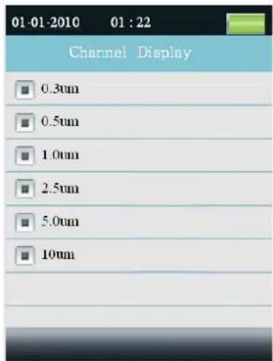 01-01-2010 01:22 Channel Display 0.3um 0.5um 1.0um 2.5um 5.0um 10um