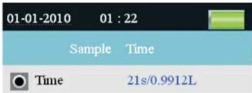 01-01-2010 01 : 22 Sample Time Time 21s/0.9912L