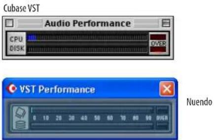 Cubase VST Audio Performance CPU DISK OVER VST Performance Nuendo