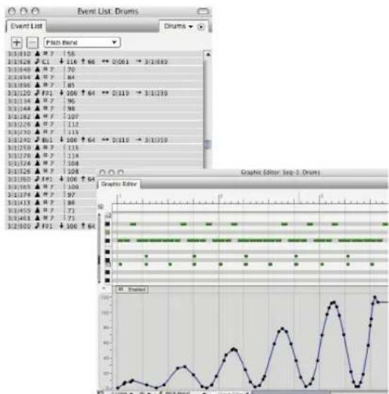 MOTU Digital Performer 10 - MIDI volume and pan automation - 1