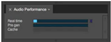 Audio Performance Real time Pre gen Cache
