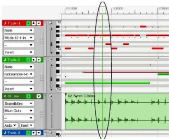 Track-1 Note Mode12-1-In Insert Track-2 Note nanosamples-1-In Insert 00 -iso Soundbits Main Outs Auto Insert Track-3 62 Synth C-Mix