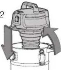 Mechanical component diagram showing a piston-like structure with directional arrows (no text or symbols)