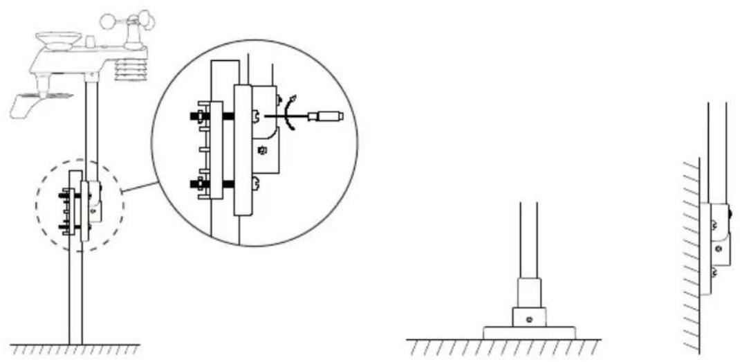 Technical diagram showing mechanical assembly with labeled components and cross-sectional views
